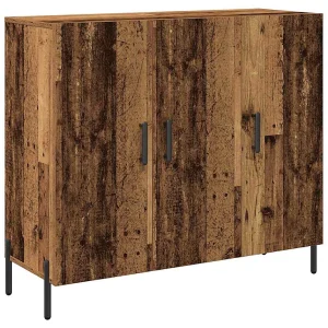 Dressoir Oudhout 90 x 34 x 80 cm Bewerkt hout Dressoir Oudhout 90 x 34 x 80 cm Bewerkt hout