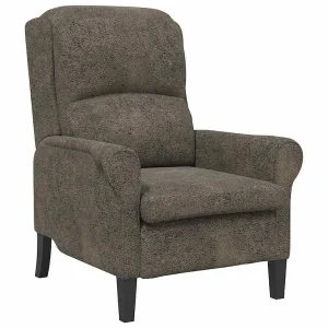 Fauteuil Donkergrijs Nep Leer Fauteuil Donkergrijs Nep Leer