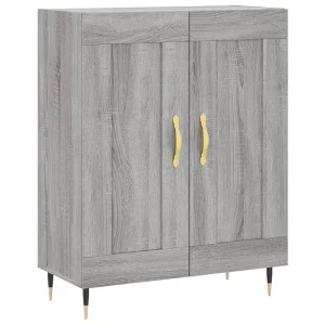 Dressoir 69,5x34x90 cm bewerkt hout grijs sonoma eikenkleurig Dressoir 69,5x34x90 cm bewerkt hout grijs sonoma eikenkleurig