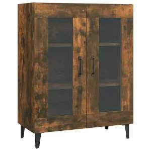 Dressoir 69,5x34x90 cm bewerkt hout gerookt eikenkleurig Dressoir 69,5x34x90 cm bewerkt hout gerookt eikenkleurig
