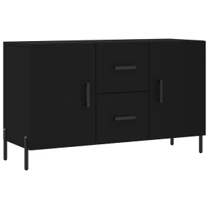Dressoir 100x36x60 cm bewerkt hout zwart Dressoir 100x36x60 cm bewerkt hout zwart