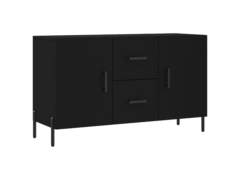 Dressoir 100x36x60 cm bewerkt hout zwart