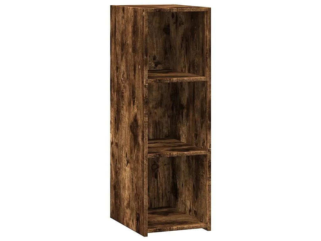 Dressoir 30x41x93 cm bewerkt hout gerookt eikenkleurig