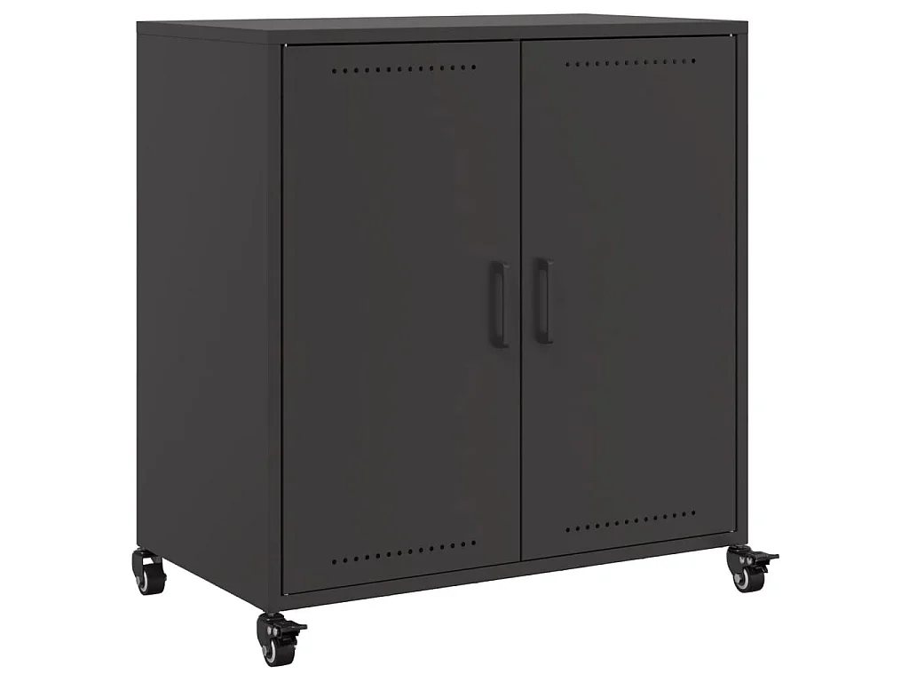 Dressoir 68x39x72 cm staal zwart