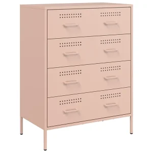 Dressoir 68x39x89 cm staal roze Dressoir 68x39x89 cm staal roze