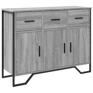 Dressoir 97×32,5×74,5 cm bewerkt hout grijs sonoma eikenkleur Dressoir 97×32,5×74,5 cm bewerkt hout grijs sonoma eikenkleur