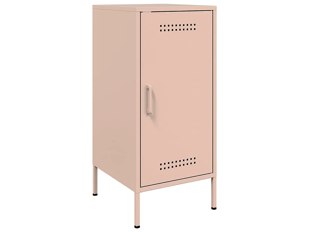 Dressoir 36x39x79 cm staal roze
