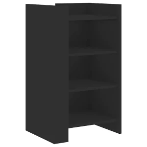 Dressoir 45x35x75 cm bewerkt hout zwart Dressoir 45x35x75 cm bewerkt hout zwart