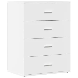 Dressoir 60x39x80 cm bewerkt hout wit Dressoir 60x39x80 cm bewerkt hout wit