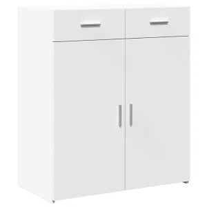 Dressoir 80×42,5×93 cm bewerkt hout wit Dressoir 80×42,5×93 cm bewerkt hout wit