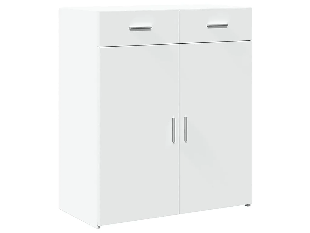 Dressoir 80x42,5x93 cm bewerkt hout wit
