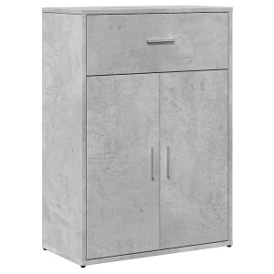 Dressoir 60x30x84 cm bewerkt hout betongrijs Dressoir 60x30x84 cm bewerkt hout betongrijs
