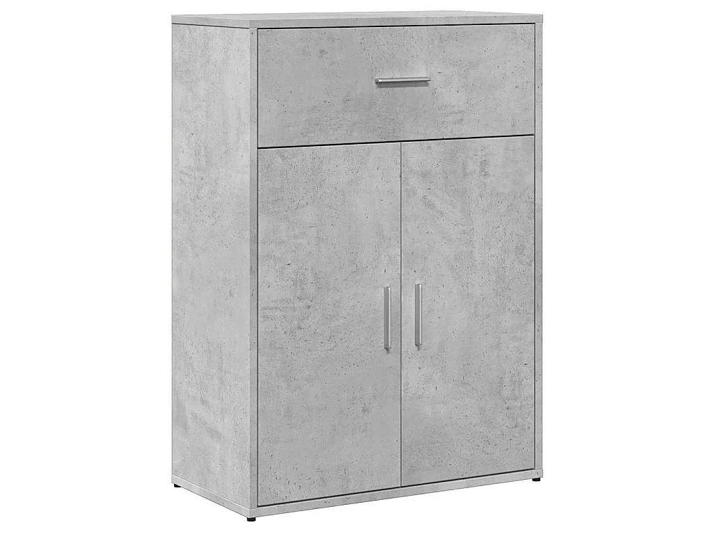 Dressoir 60x30x84 cm bewerkt hout betongrijs