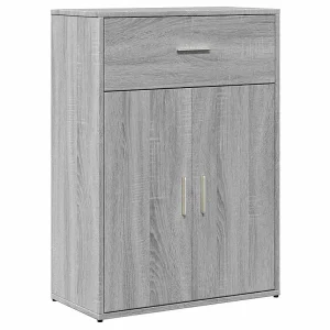 Dressoir 60x30x84 cm bewerkt hout grijs sonoma eikenkleurig Dressoir 60x30x84 cm bewerkt hout grijs sonoma eikenkleurig