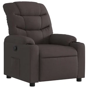 Fauteuil verstelbaar stof donkerbruin Fauteuil verstelbaar stof donkerbruin
