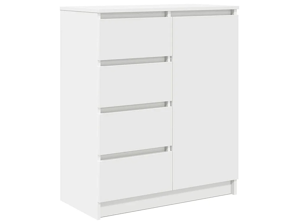 Dressoir met lades 71x35x84 cm spaanplaat wit