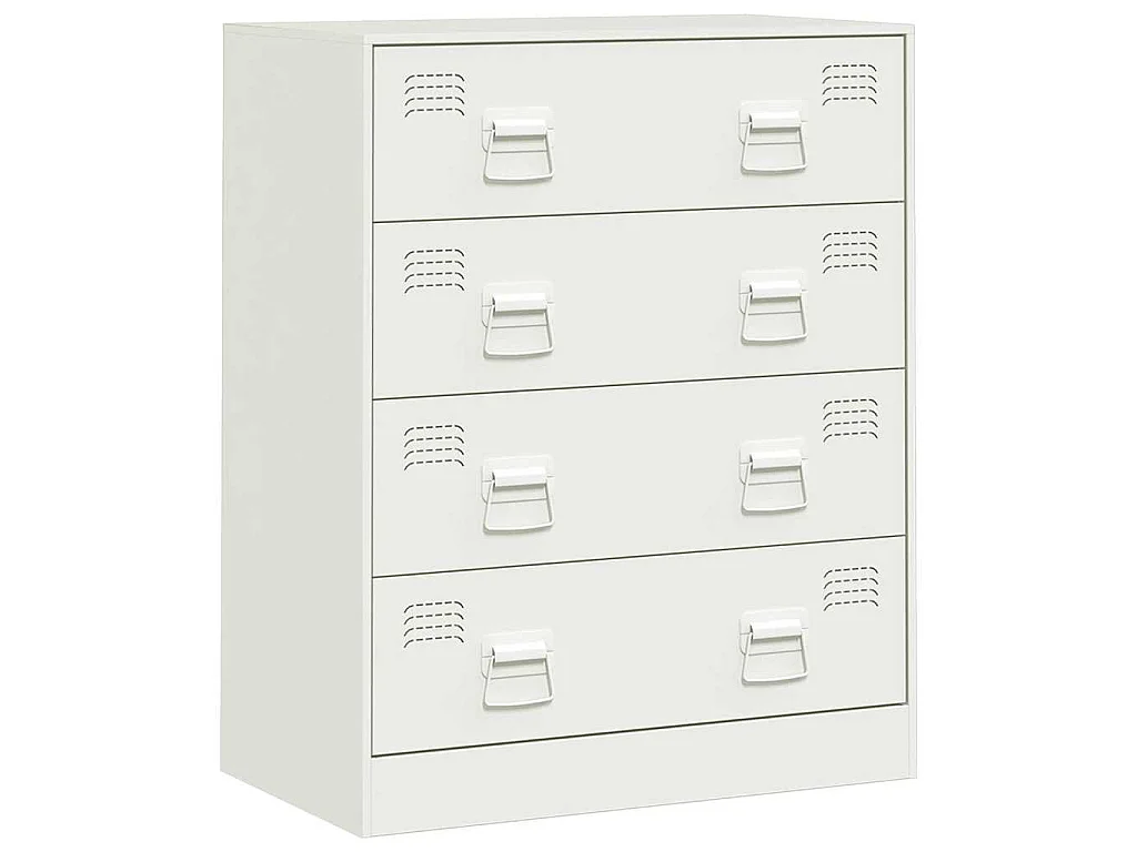 Dressoir 67x39x83 cm staal wit