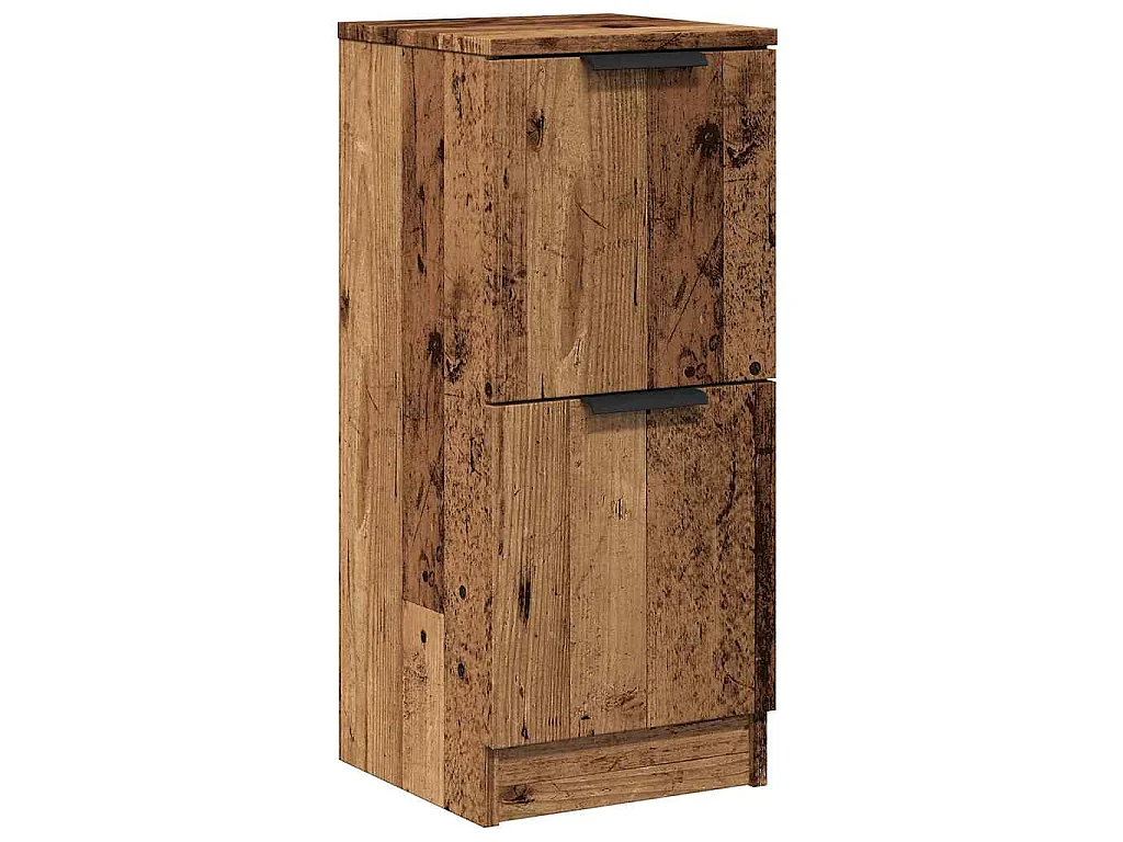 Dressoir 30x30x70 cm bewerkt hout oud houtkleurig