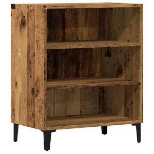Dressoir 57x35x70 cm bewerkt hout oud houtkleurig Dressoir 57x35x70 cm bewerkt hout oud houtkleurig