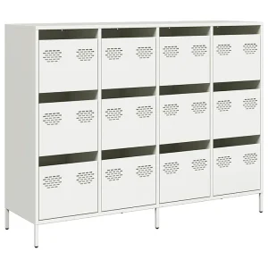 Dressoir 135x39x103,5 cm koudgewalst staal wit Dressoir 135x39x103,5 cm koudgewalst staal wit