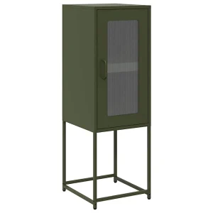Dressoir 36x39x107 cm koudgewalst staal olijfgroen Dressoir 36x39x107 cm koudgewalst staal olijfgroen