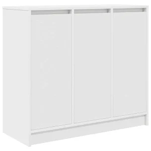 Dressoir 85x34x76 cm bewerkt hout wit Dressoir 85x34x76 cm bewerkt hout wit