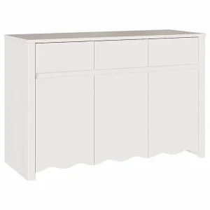 Dressoir Drammen Wit 114 x 43 x 75,5 cm Massief grenenhout Dressoir Drammen Wit 114 x 43 x 75,5 cm Massief grenenhout