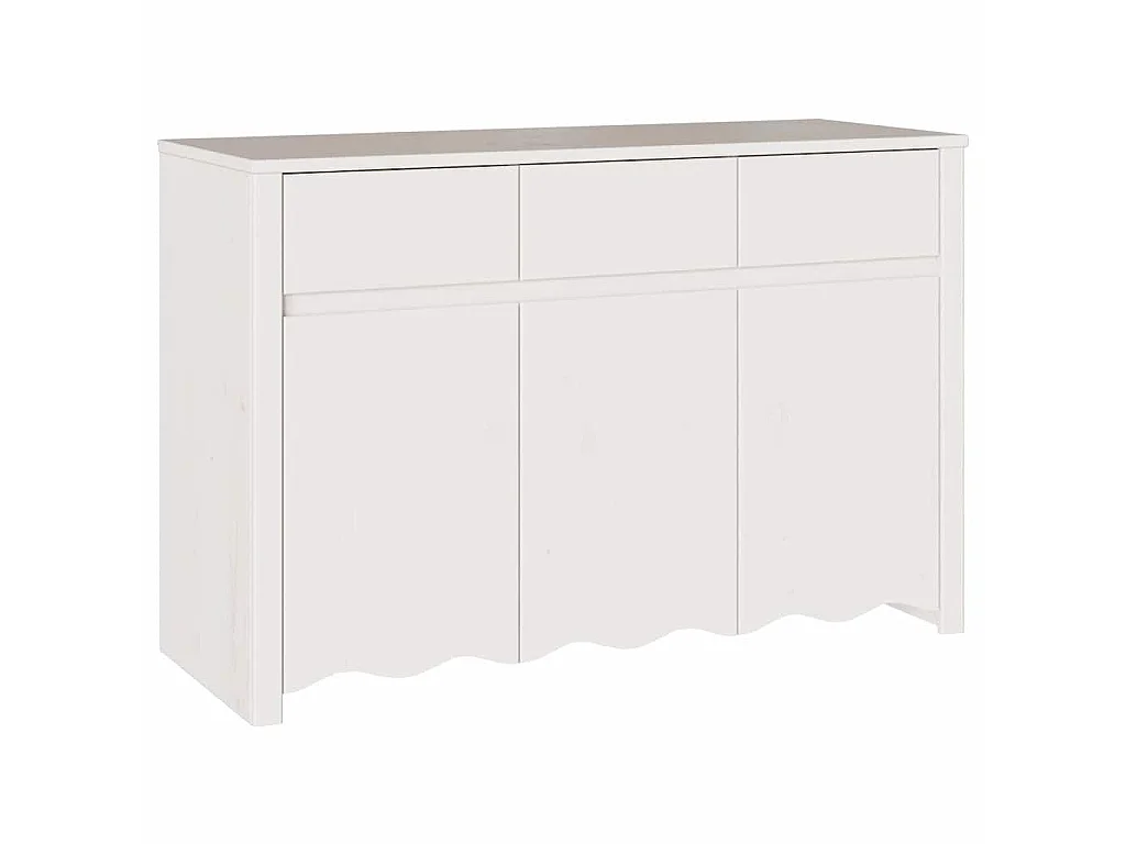 Dressoir Drammen Wit 114 x 43 x 75,5 cm Massief grenenhout