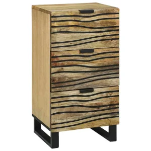 Dressoir met lade Bruin 40 x 33 x 75 cm massief mangohout Dressoir met lade Bruin 40 x 33 x 75 cm massief mangohout