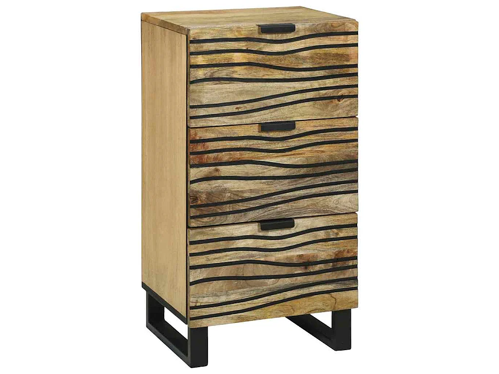 Dressoir met lade Bruin 40 x 33 x 75 cm massief mangohout