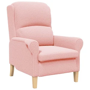 Fauteuil Roze Zachte Sherpa stof Fauteuil Roze Zachte Sherpa stof