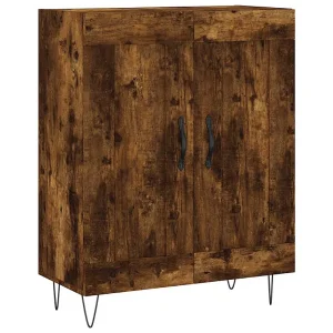 Dressoir 69,5x34x90 cm bewerkt hout gerookt eikenkleurig Dressoir 69,5x34x90 cm bewerkt hout gerookt eikenkleurig