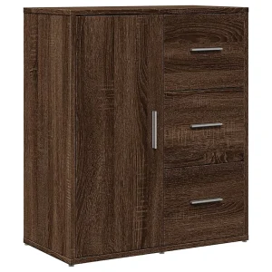 Dressoir 60x31x70 cm bewerkt hout bruin eikenkleurig Dressoir 60x31x70 cm bewerkt hout bruin eikenkleurig