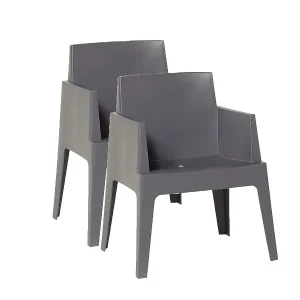 Garden Impressions Box tuinstoel antraciet the original – 2 stuks Garden Impressions Box tuinstoel antraciet the original – 2 stuks