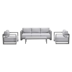 Garden Impressions Malakka loungeset 4 – delig taupe/valley sand Garden Impressions Malakka loungeset 4 – delig taupe/valley sand