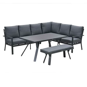 Garden Impressions Senja lounge dining set 4-delig rechts – mystic grijs Garden Impressions Senja lounge dining set 4-delig rechts – mystic grijs