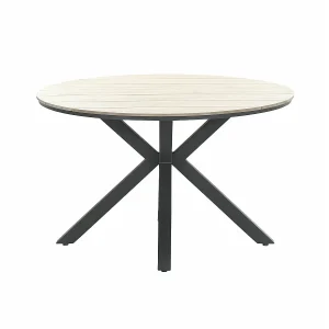 Garden Impressions Tulli tuintafel Ø122 cm – licht bruin Garden Impressions Tulli tuintafel Ø122 cm – licht bruin