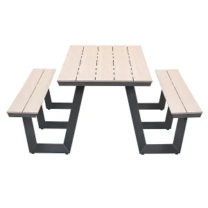 Garden Impressions Sarria picknick set 280 x 178 – donker grijs Garden Impressions Sarria picknick set 280 x 178 – donker grijs