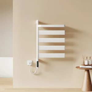EMKE Elektrische Handdoekradiator 76×45 cm, Slimme WiFi-Thermostaat, Badkamer Radiator Wit EMKE Elektrische Handdoekradiator 76×45 cm, Slimme WiFi-Thermostaat, Badkamer Radiator Wit