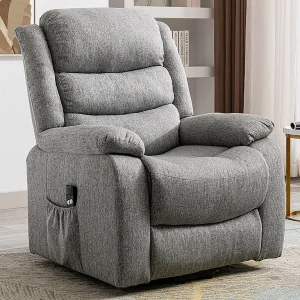 Elektrische relaxfauteuil van stof – Grijs – NADINE – Koop nu goedkoop online Elektrische relaxfauteuil van stof – Grijs – NADINE – Koop nu goedkoop online