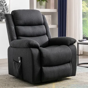 Elektrische relaxfauteuil van stof – Antraciet – NADINE – Koop nu goedkoop online Elektrische relaxfauteuil van stof – Antraciet – NADINE – Koop nu goedkoop online