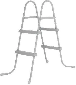 Bestway Flowclear zwembadtrap opbouw zwembad grijs H 84 cm