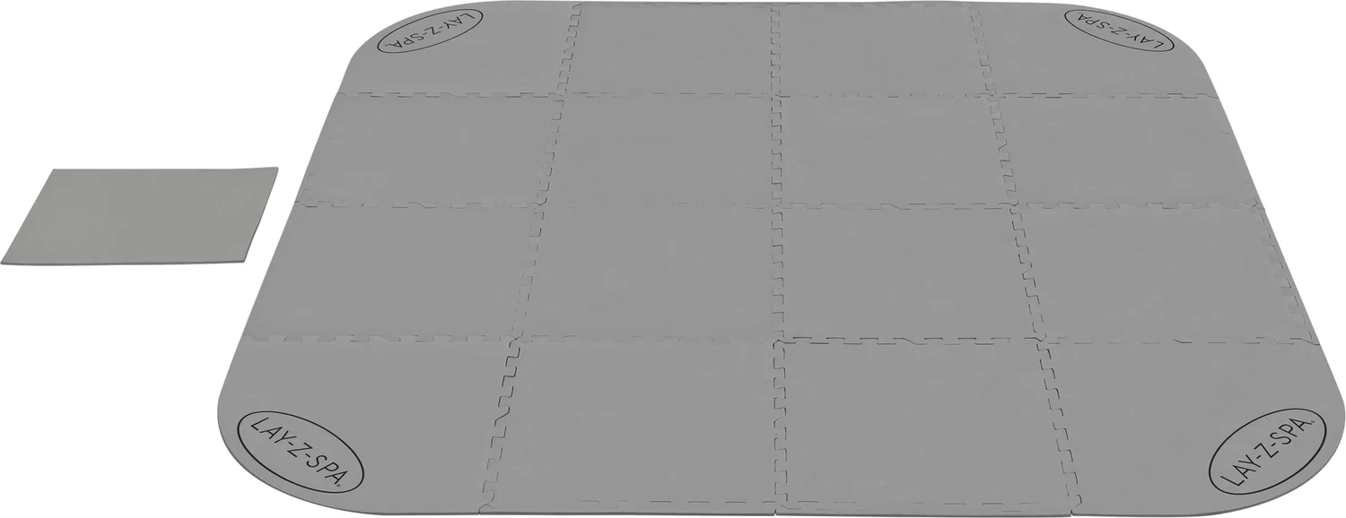 Bestway vloer bescherming Lay-Z-spa grijs 196 x 196 x 0,5 cm