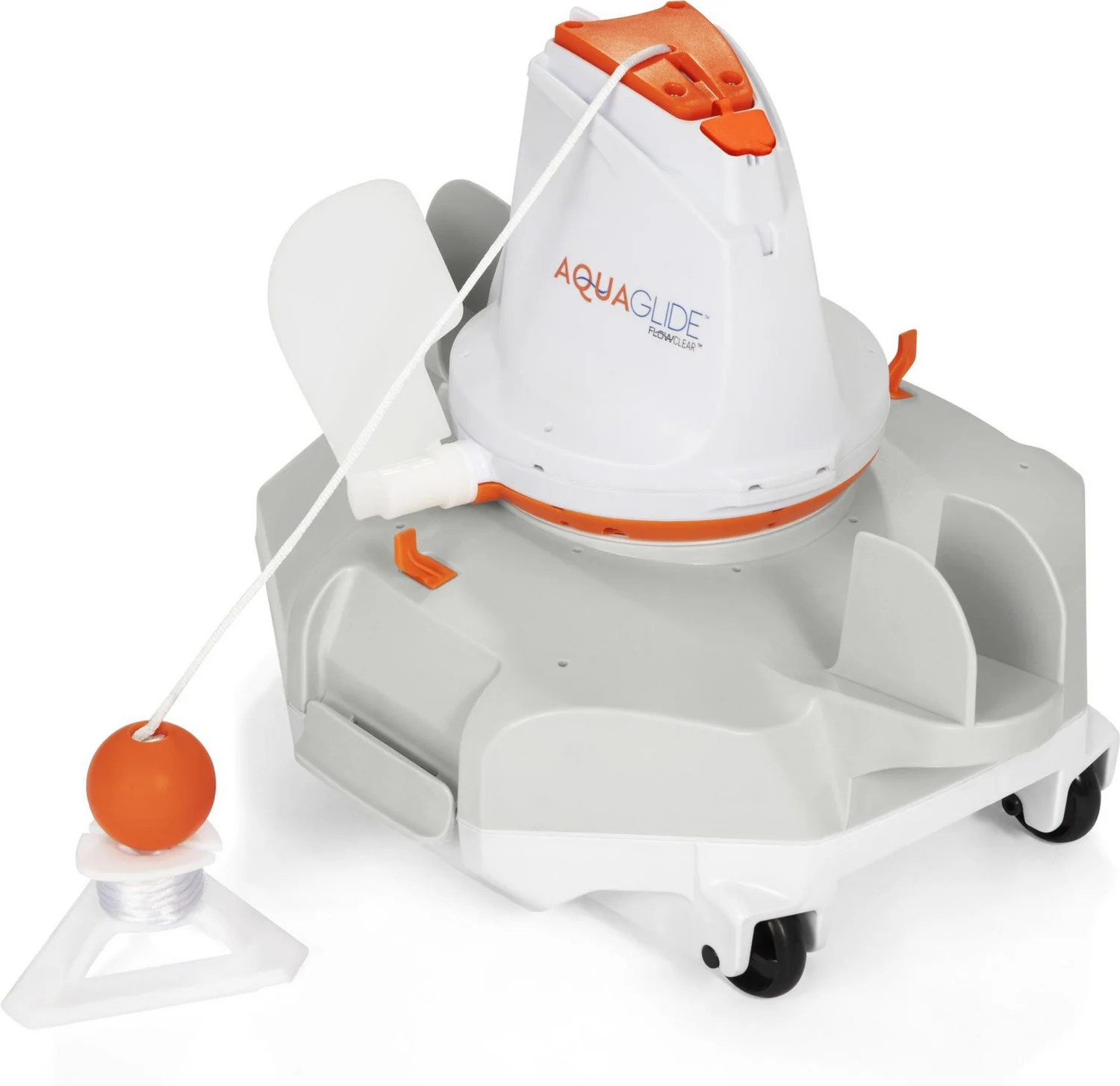 Bestway bodemstofzuiger robot Flowclear Aquaglide grijs 37 x 29 x 26,5 cm