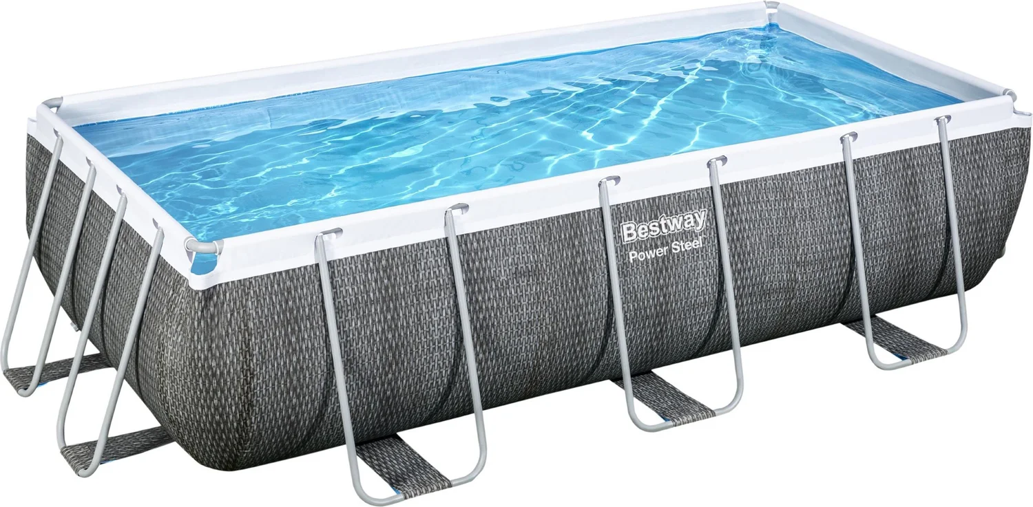 Bestway frame zwembad Power Steel met filterpomp 404 x 201 x 100 cm