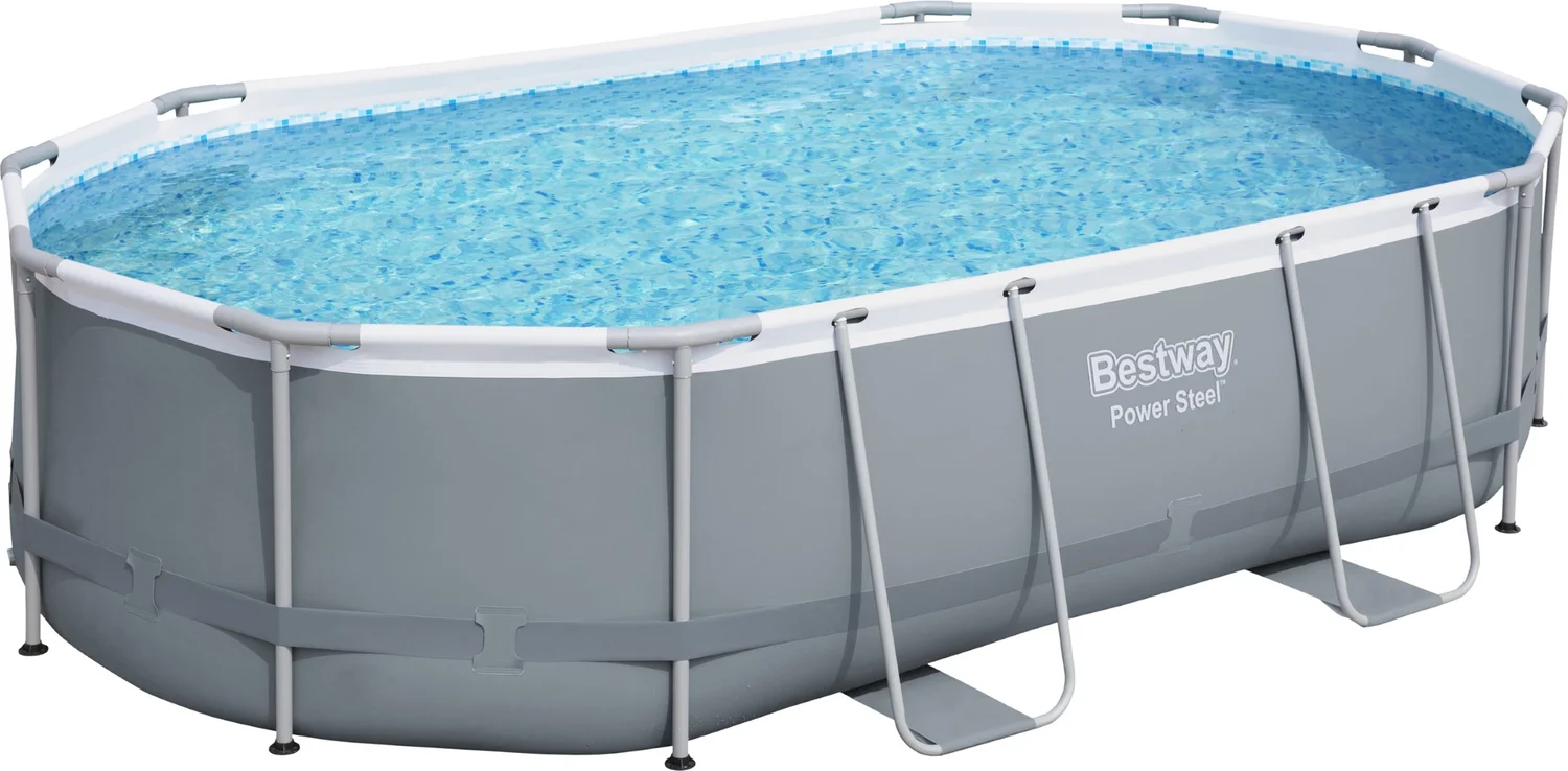 Bestway frame zwembad Power Steel met pomp 488 x 305 x 107 cm