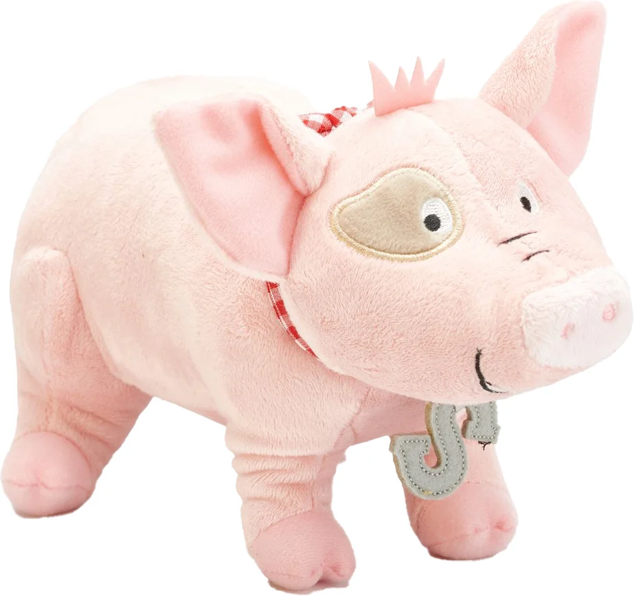 Bambolino Toys knuffel Fien & Teun sebastiaan roze 17 x 10 x 26 cm