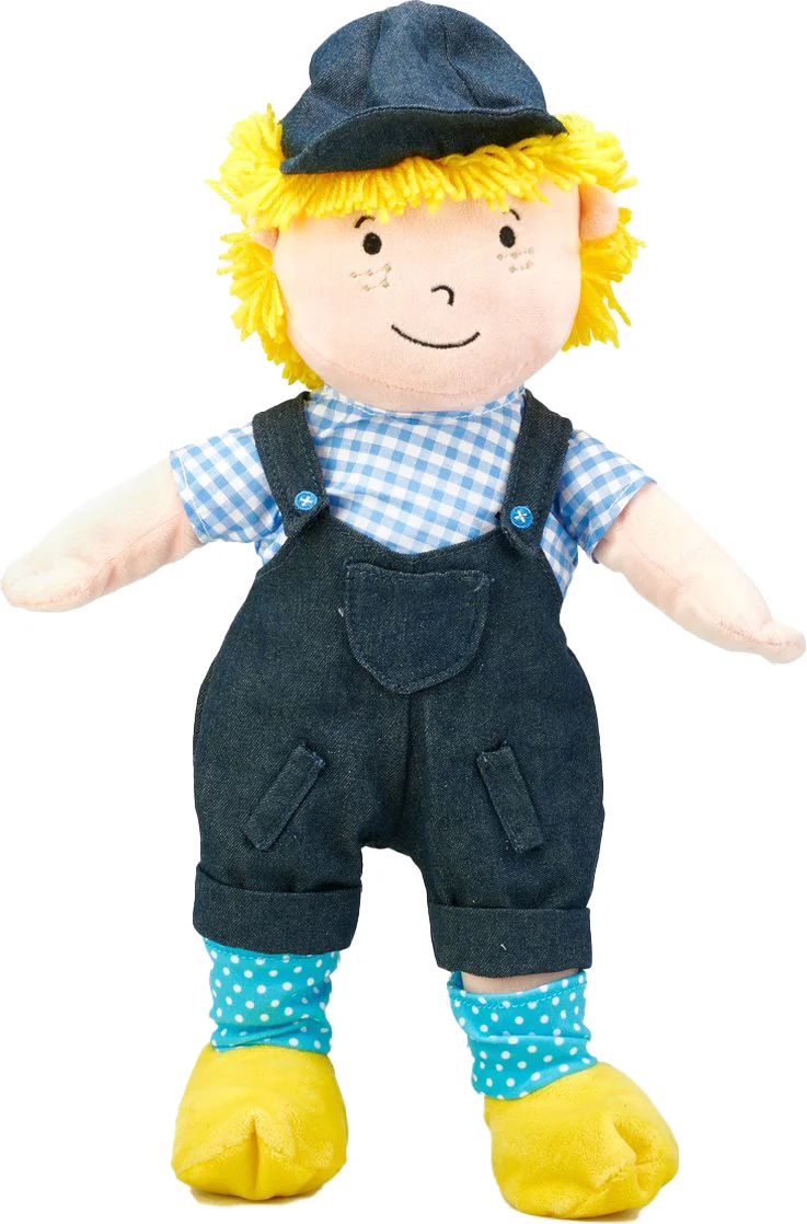 Bambolino Toys knuffel Fien & Teun teun blauw 20 x 10 x 45 cm