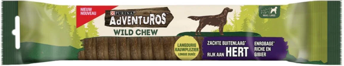 Adventuros hondensnack Wild Chew hert large 200 g