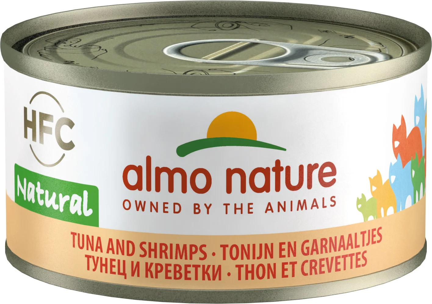 Almo Nature kattenvoer HFC tonijn & garnaal 70 g
